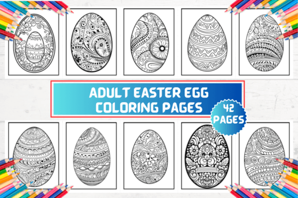 Adult Easter Egg Coloring Pages