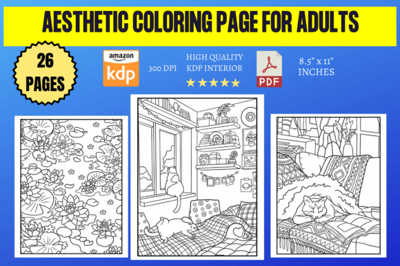Aesthetic Coloring Page for Adults: A Thoughtful Design Resource for Creative Practice and Well-Being