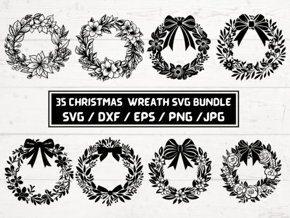 Christmas Wreath Svg Bundle
