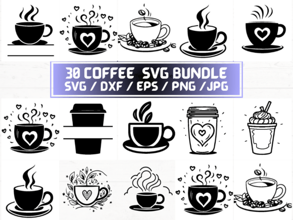 Coffee SVG Files for Digital Crafting and Design