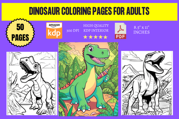Dinosaur Coloring Pages for Adults: A Creative Escape with Real-World Benefits