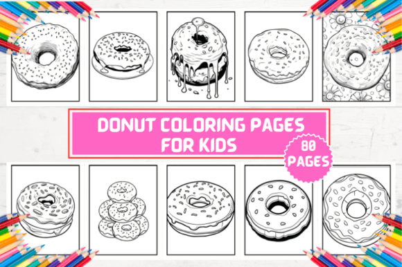 Donut Coloring Pages for Kids: A Creative, Educational, and Print-Ready Resource for Diverse Learning and Play Environments