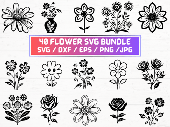 Flower SVG, DXF, EPS, JPG: A Practical Digital Asset Bundle for Designers and Makers