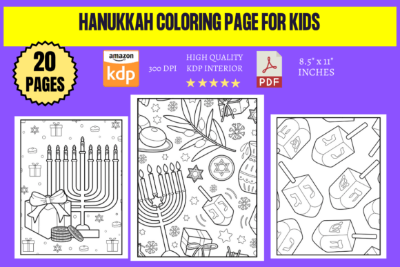 Hanukkah Coloring Page for Kids