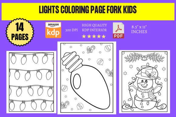 Lights Coloring Page for Kids