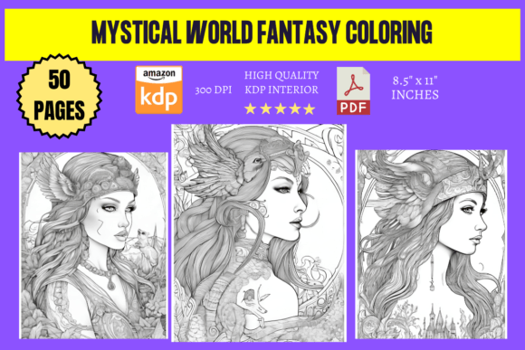 Mystical World Fantasy Coloring