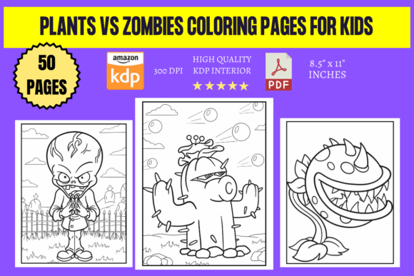 Plants Vs Zombies Coloring Page Fork Kid