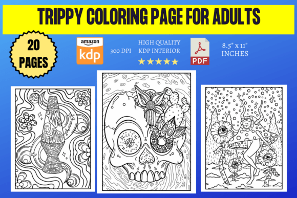 Trippy Coloring Page for Adults: A Mindful Creative Tool Beyond Aesthetic Play