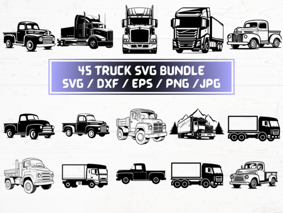 Truck SVG Files for Creative Projects
