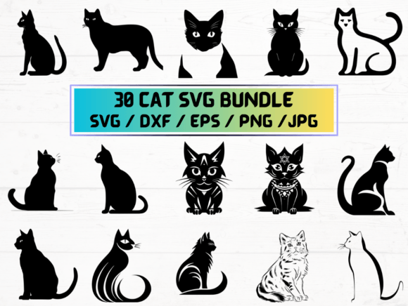 Why 30 Cat SVG DXF, EPS, JPG Files Are Becoming Essential Digital Assets for Modern Creators