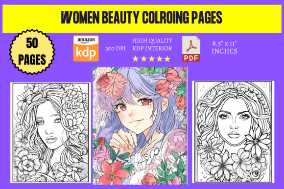 Women Beauty Coloring Pages
